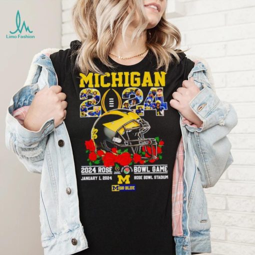 Michigan 2024 Rose Bowl game January 1 2024 go Blue shirt