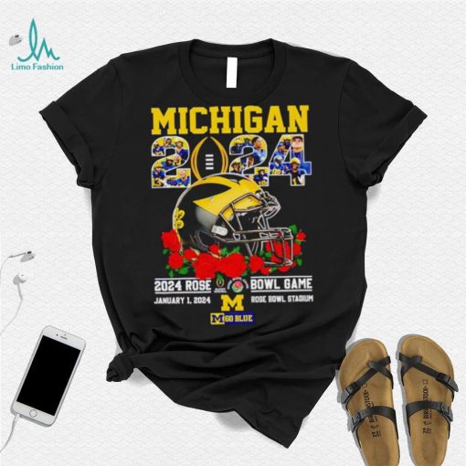 Michigan 2024 Rose Bowl game January 1 2024 go Blue shirt