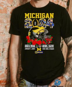 Michigan 2024 Rose Bowl game January 1 2024 go Blue shirt