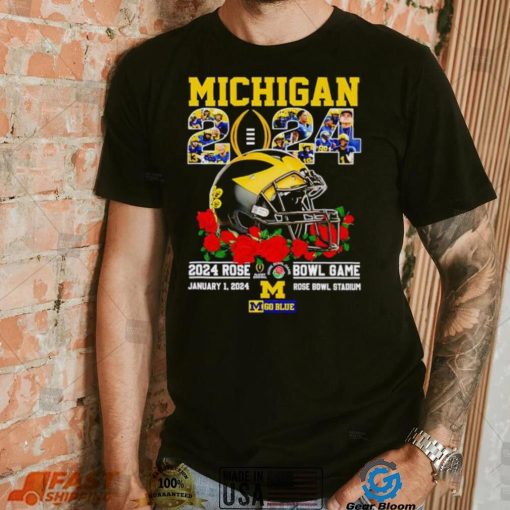 Michigan 2024 Rose Bowl game January 1 2024 go Blue shirt