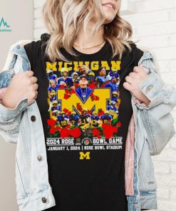 Michigan 2024 Rose Bowl game January 1 2024 shirt