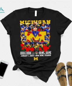 Michigan 2024 Rose Bowl game January 1 2024 shirt