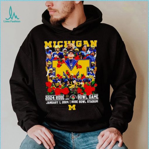 Michigan 2024 Rose Bowl game January 1 2024 shirt
