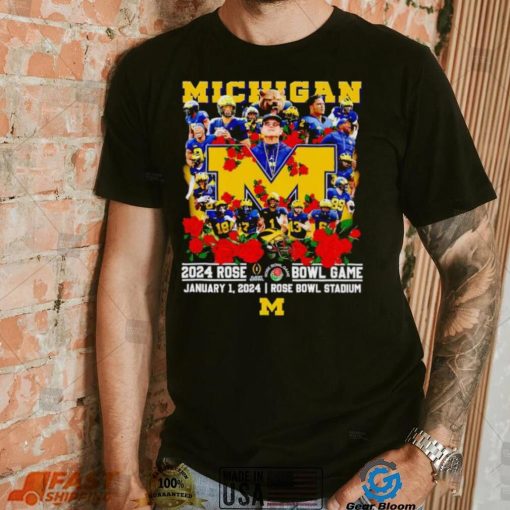 Michigan 2024 Rose Bowl game January 1 2024 shirt