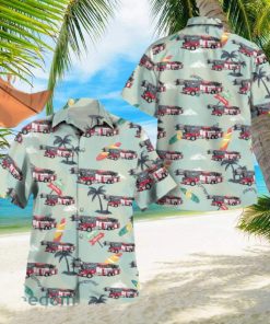 Michigan City, Indiana, Michigan City Fire Department Hawaiian Shirt Men And Women Gift Floral Beach