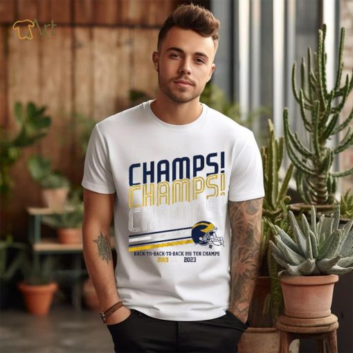 Michigan Football B1G Champs Champs Champs Shirt