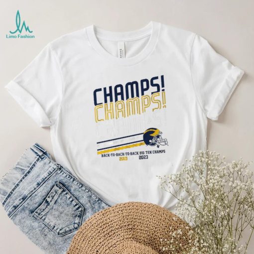 Michigan Football B1G Champs Champs Champs Shirt