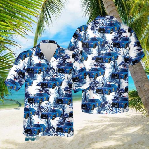 Michigan State Police Car Hawaiian Shirt Men And Women Gift Floral Beach