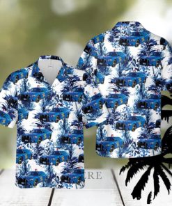 Michigan State Police Car Summer Beach Gift 3D Hawaiian Shirt