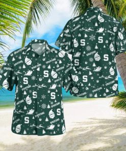 Michigan State Spartans Christmas Hawaiian Shirt Beach Gift Fans For Men And Women