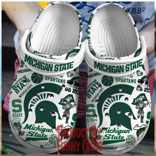 Michigan State Spartans Crocs Slippers