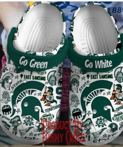 Michigan State Spartans Go Green Crocs Shoes