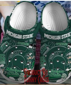 Michigan State Spartans Green Crocs Slippers