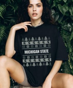Michigan State Spartans Holiday Christmas Tree T Shirt