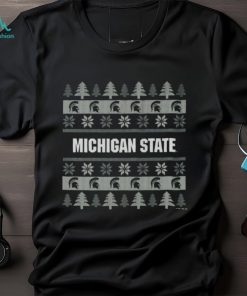 Michigan State Spartans Holiday Christmas Tree T Shirt