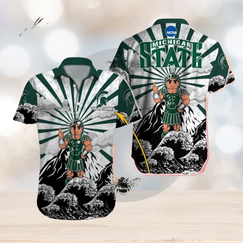 Michigan State Spartans NCAA Contemporary Custom Name Hawaiian Shirt Beach For Men Women Gift For Fans Michigan State Spartans NCAA Contemporary Custom Name Hawaiian Shirt Beach For Men Women Gift For Fans