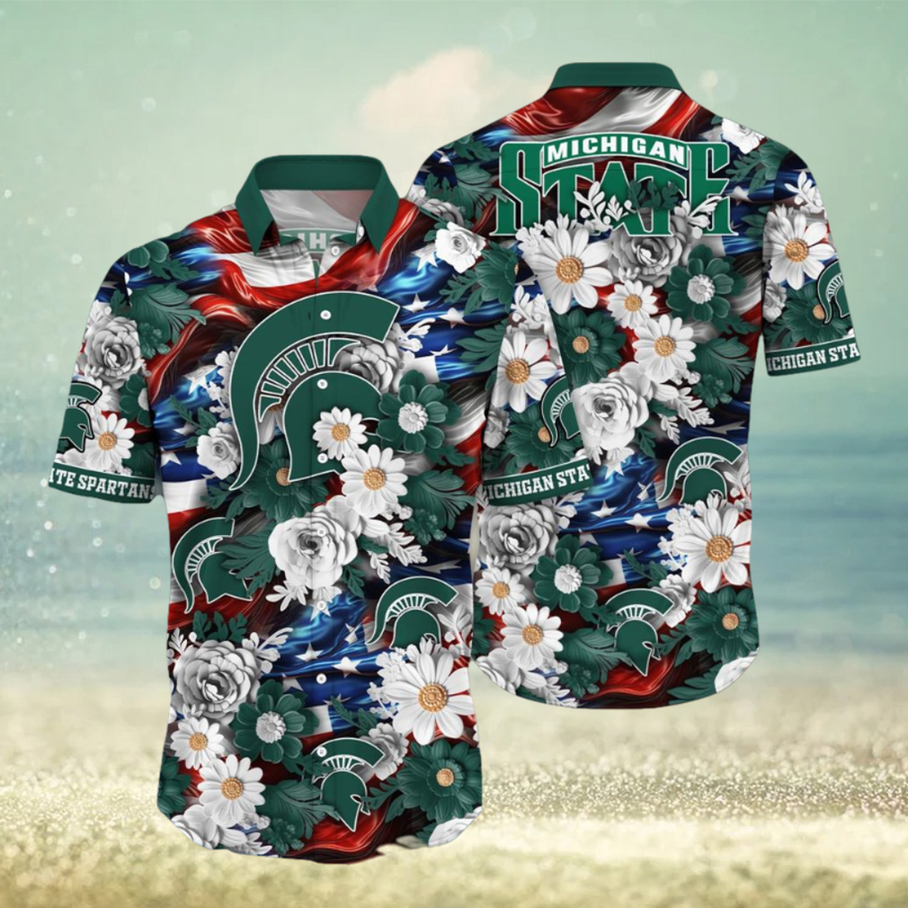 Michigan State Spartans NCAA1 Hawaii Shirt Independence Day Michigan State Spartans NCAA1 Hawaii Shirt Independence Day