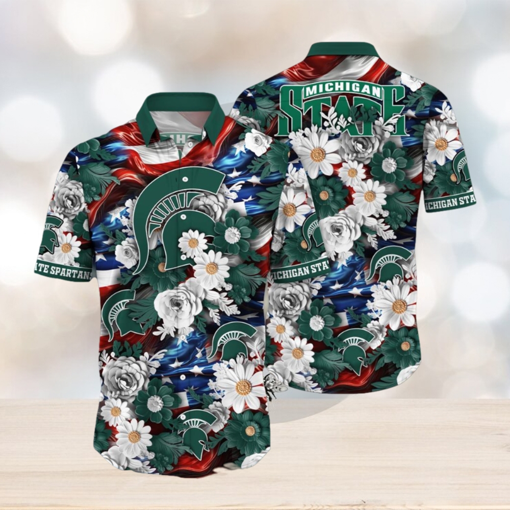 Michigan State Spartans NCAA1 Hawaii Shirt Independence Day Michigan State Spartans NCAA1 Hawaii Shirt Independence Day