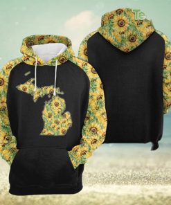 Michigan Sunflower 3D Printed Hoodie