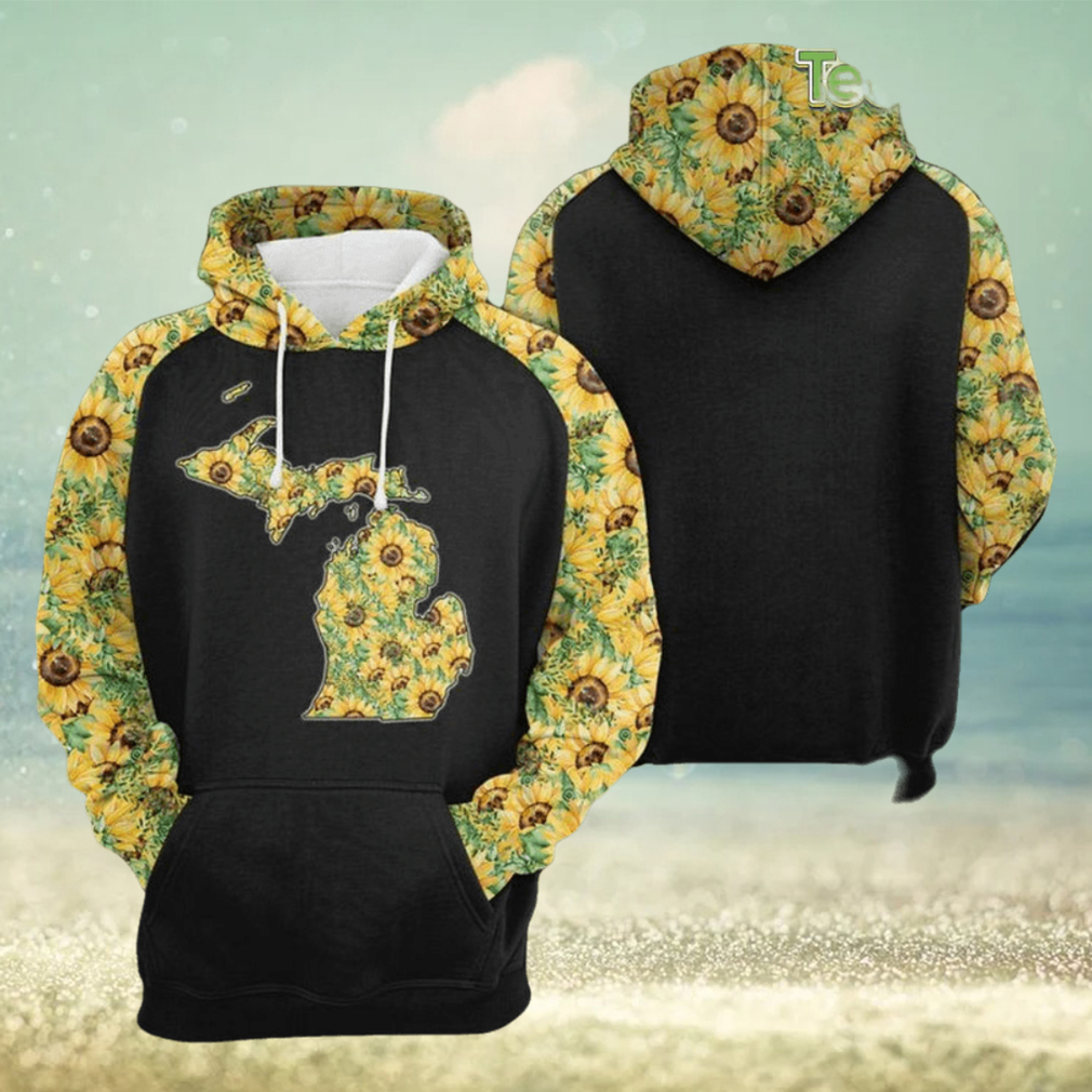 Michigan Sunflower 3D Printed Hoodie Michigan Sunflower 3D Printed Hoodie