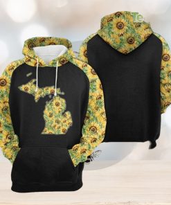 Michigan Sunflower 3D Printed Hoodie