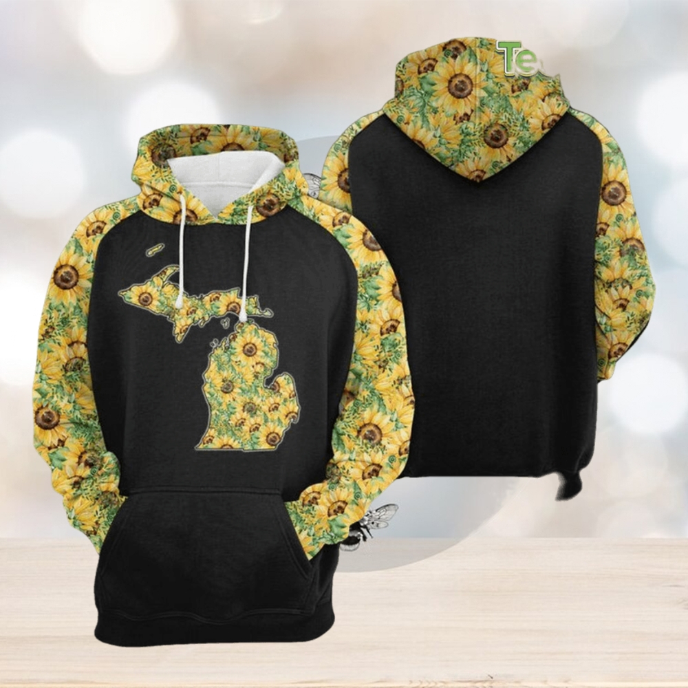 Michigan Sunflower 3D Printed Hoodie Michigan Sunflower 3D Printed Hoodie