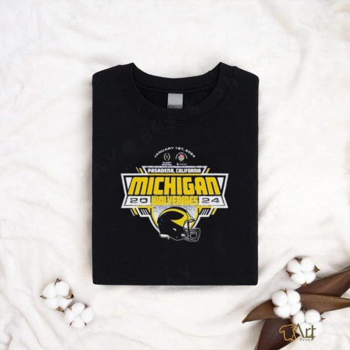 Michigan Wolverines 2024 Generic Helmet CFP Rose Bowl Bound Shirt