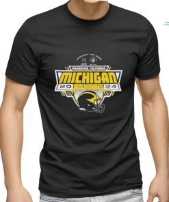 Michigan Wolverines 2024 Generic Helmet CFP Rose Bowl Bound Shirt