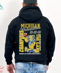 Michigan Wolverines 21 22 23 Back To Back To Back The Game Champions November 25, 2023 Michigan Stadium, Ann Arbor, Mi T Shirt