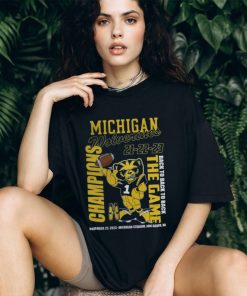 Michigan Wolverines 21 22 23 Back To Back To Back The Game Champions November 25, 2023 Michigan Stadium, Ann Arbor, Mi T Shirt