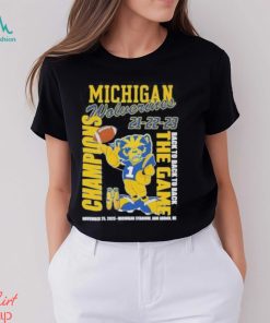 Michigan Wolverines 21 22 23 Back To Back To Back The Game Champions November 25, 2023 Michigan Stadium, Ann Arbor, Mi T Shirt