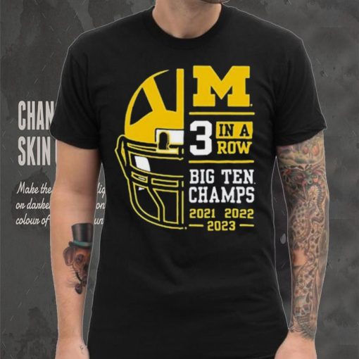 Michigan Wolverines 3 In A Row Big Ten Conference Champions Shirt