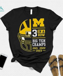 Michigan Wolverines 3 In A Row Big Ten Conference Champions Shirt