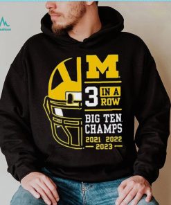 Michigan Wolverines 3 In A Row Big Ten Conference Champions Shirt