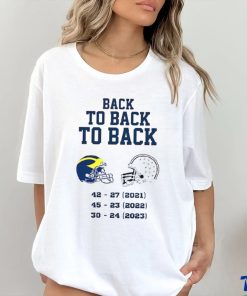 Michigan Wolverines Back To Back To Back 2023 Shirt