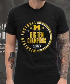 Michigan Wolverines Blue 2023 Football Icon CFP Bound T Shirt