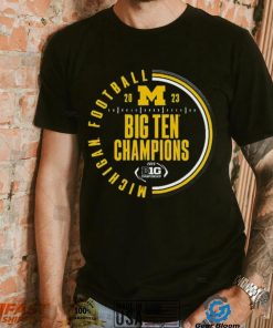 Michigan Wolverines Blue 2023 Football Icon CFP Bound T Shirt