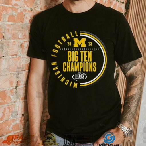 Michigan Wolverines Blue 2023 Football Icon CFP Bound T Shirt