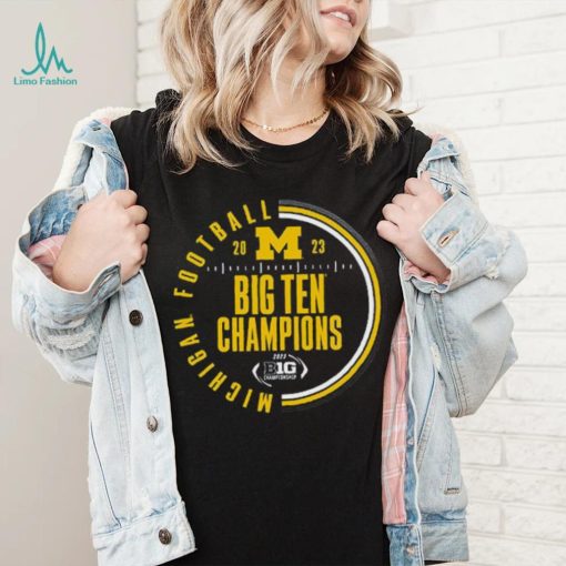 Michigan Wolverines Blue 2023 Football Icon CFP Bound T Shirt