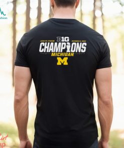 Michigan Wolverines Blue 84 2023 Big Ten Football Conference Champions Locker Room T Shirt