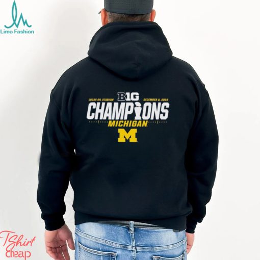 Michigan Wolverines Blue 84 2023 Big Ten Football Conference Champions Locker Room T Shirt