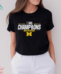 Michigan Wolverines Blue 84 2023 Big Ten Football Conference Champions Locker Room T Shirt