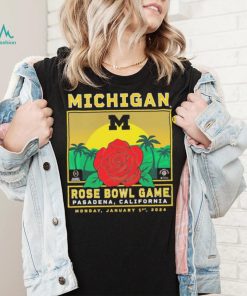 Michigan Wolverines College Football Playoff 2024 Rose Bowl T Shirt