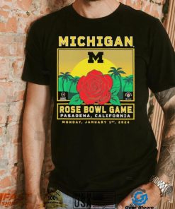 Michigan Wolverines College Football Playoff 2024 Rose Bowl T Shirt
