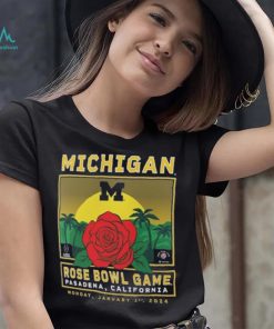 Michigan Wolverines Fanatics Branded College Football Playoff 2024 Rose Bowl Fierce Competitor T Shirt