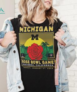 Michigan Wolverines Fanatics Branded College Football Playoff 2024 Rose Bowl Fierce Competitor T Shirt