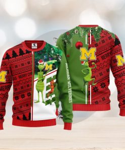 Michigan Wolverines Grinch & Scooby doo Christmas Ugly Sweater