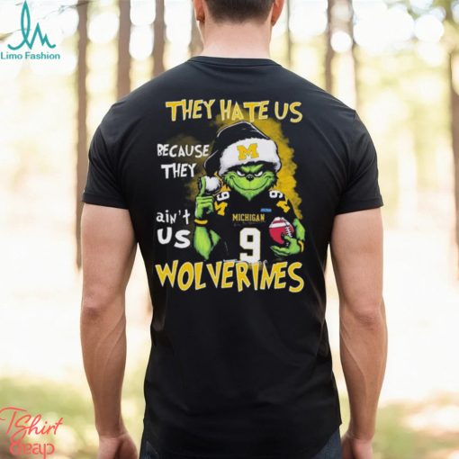Michigan Wolverines Grinch They Hate Us Because Ain’t Us NCAA Rose Bowl Christmas Shirt