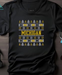Michigan Wolverines Holiday Christmas Tree T Shirt