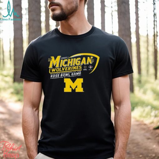 Michigan Wolverines Rose Bowl College Football Playoff 2024 Shirt